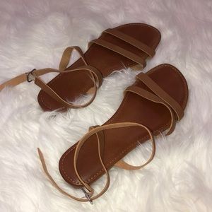 PacSun Nude Strappy Sandals